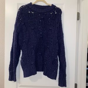 Aerie indigo oversized sweater